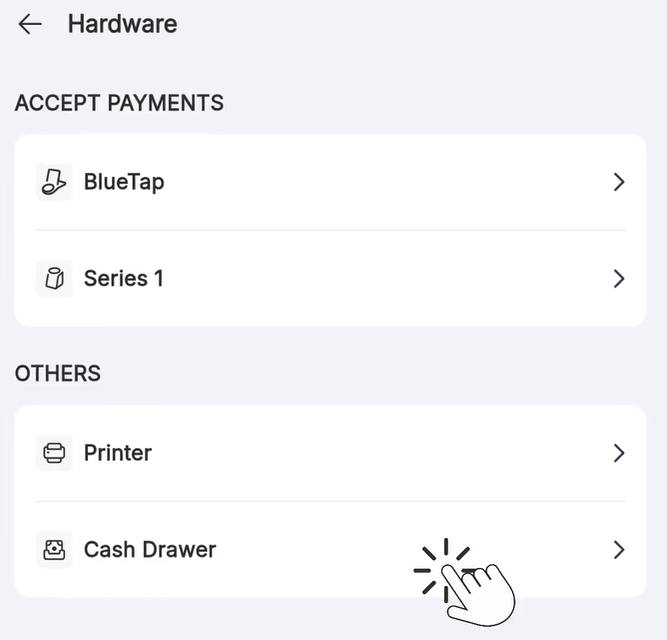 Open Cash Drawer.