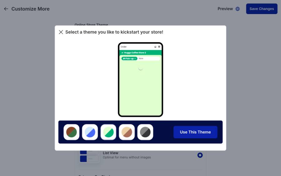 Pick a colour, then Use This Theme.