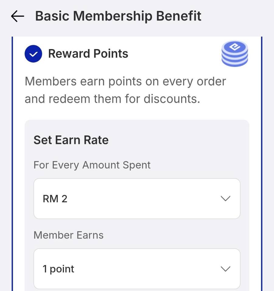 Earn and redemption rates.