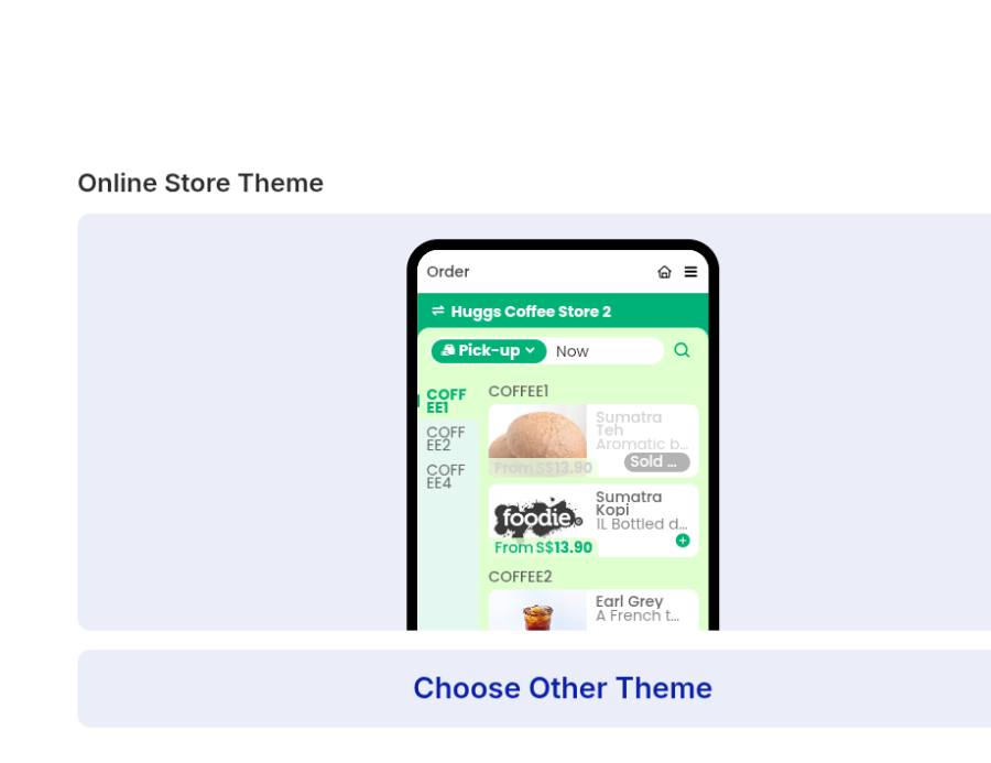 Where the theme picker lives.