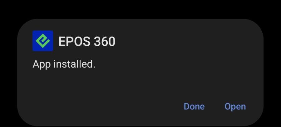Install, then Open.