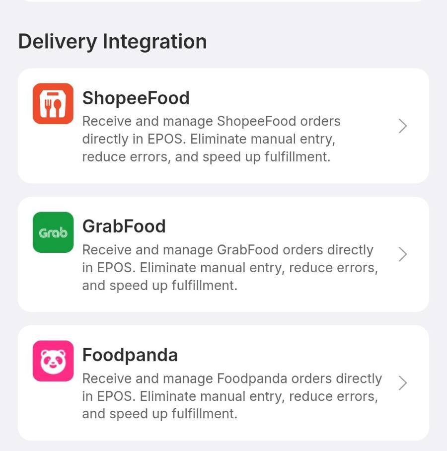 The Delivery Integration block.
