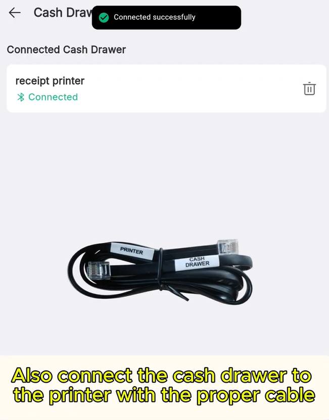 Connected, plus the right cable.
